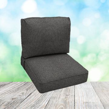 Deep Seating Patio Chair Cushions | Center Seam Style | Sunbrella
