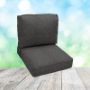 Deep Seating Patio Chair Cushions | Center Seam Style | Sunbrella
