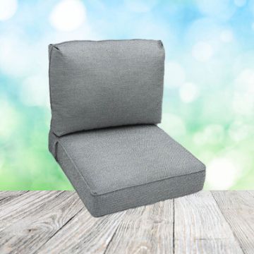 Deep Seating Patio Chair Cushions | Center Seam Style | Sunbrella