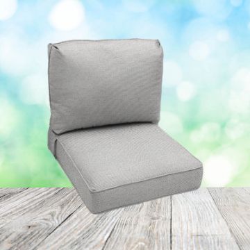 Deep Seating Patio Chair Cushions | Center Seam Style | Sunbrella
