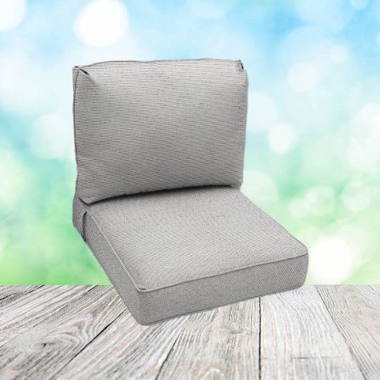 Deep Seating Patio Chair Cushions | Center Seam Style | Sunbrella