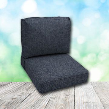 Deep Seating Patio Chair Cushions | Center Seam Style | Sunbrella