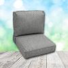 Deep Seating Patio Chair Cushions | Center Seam Style | Sunbrella