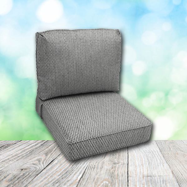 Deep Seating Patio Chair Cushions | Center Seam Style | Sunbrella