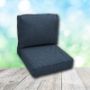 Deep Seating Patio Chair Cushions | Center Seam Style | Sunbrella