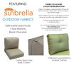 Picture of Pique Ash | Center Seam Outdoor Cushion
