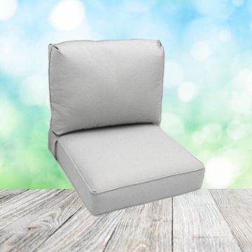 Deep Seating Patio Chair Cushions | Center Seam Style | Sunbrella