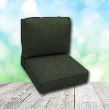 Deep Seating Patio Chair Cushions | Center Seam Style | Sunbrella