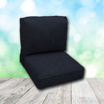 Deep Seating Patio Chair Cushions | Center Seam Style | Sunbrella