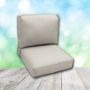 Deep Seating Patio Chair Cushions | Center Seam Style | Sunbrella