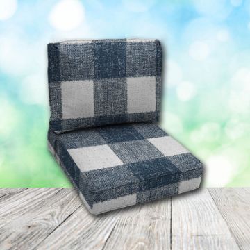 Deep Seating Patio Chair Cushions | Center Seam Style | Sunbrella