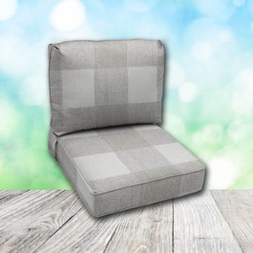 Deep Seating Patio Chair Cushions | Center Seam Style | Sunbrella