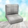 Deep Seating Patio Chair Cushions | Center Seam Style | Sunbrella