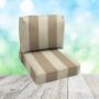Deep Seating Patio Chair Cushions | Center Seam Style | Sunbrella