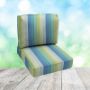 Deep Seating Patio Chair Cushions | Center Seam Style | Sunbrella