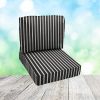 Deep Seating Patio Chair Cushions | Center Seam Style | Sunbrella