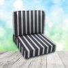 Deep Seating Patio Chair Cushions | Center Seam Style | Sunbrella