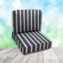 Deep Seating Patio Chair Cushions | Center Seam Style | Sunbrella