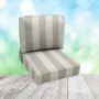 Deep Seating Patio Chair Cushions | Center Seam Style | Sunbrella
