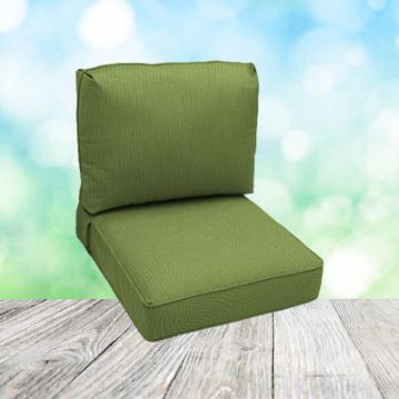 Deep Seating Patio Chair Cushions | Center Seam Style | Sunbrella