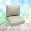 Deep Seating Patio Chair Cushions | Center Seam Style | Sunbrella