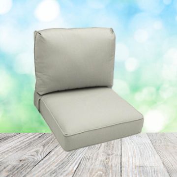 Deep Seating Patio Chair Cushions | Center Seam Style | Sunbrella