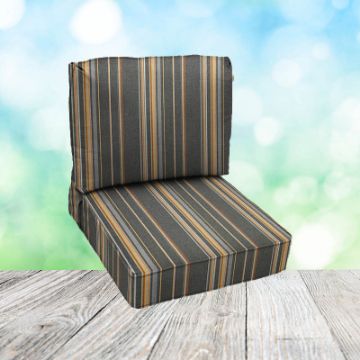 Deep Seating Patio Chair Cushions | Center Seam Style | Sunbrella