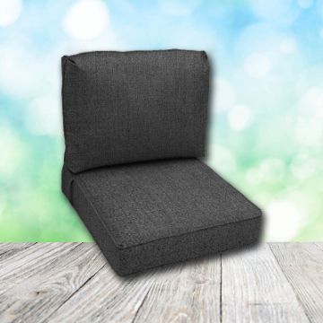 Deep Seating Patio Chair Cushions | Center Seam Style | Sunbrella