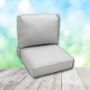 Deep Seating Patio Chair Cushions | Center Seam Style | Sunbrella