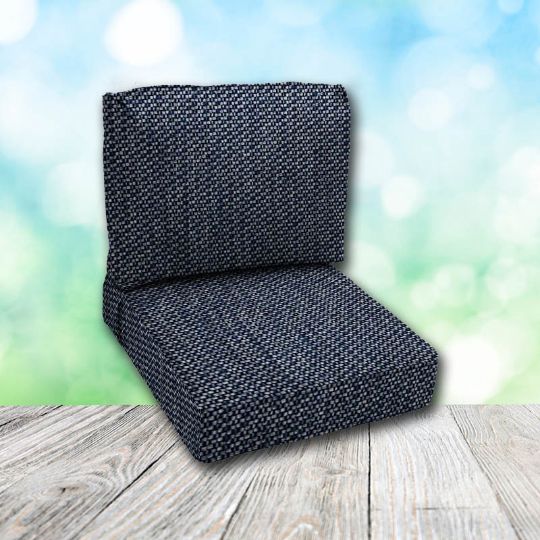 Deep Seating Patio Chair Cushions | Center Seam Style | Sunbrella