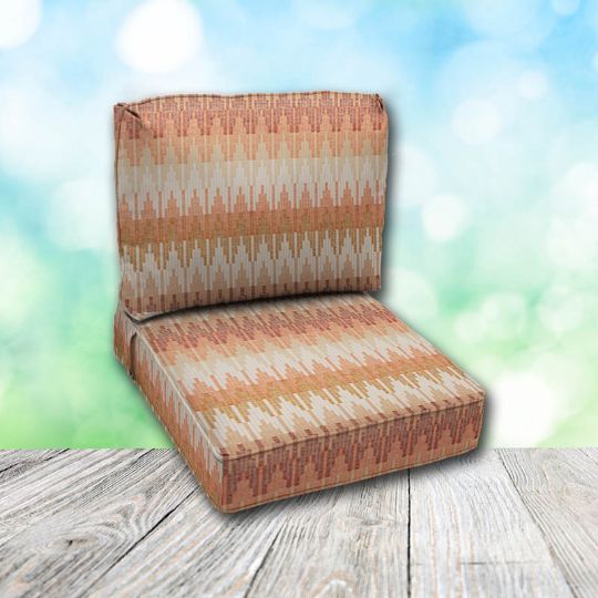 Deep Seating Patio Chair Cushions | Center Seam Style | Sunbrella