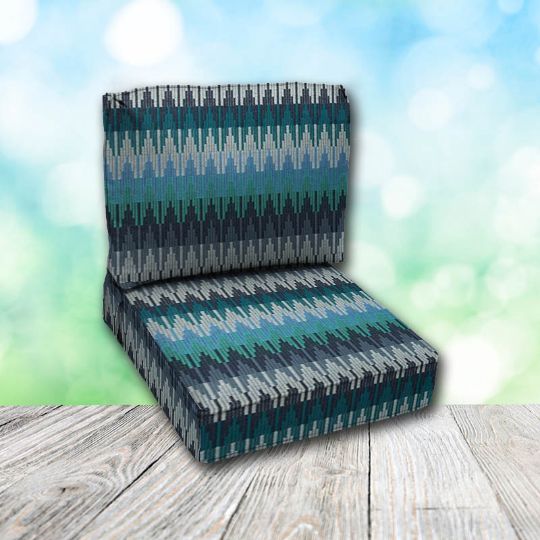 Deep Seating Patio Chair Cushions | Center Seam Style | Sunbrella