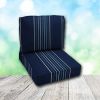 Deep Seating Patio Chair Cushions | Center Seam Style | Sunbrella