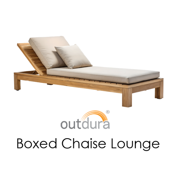 Picture of Boxed Chaise Cushions Outdura Fabrics