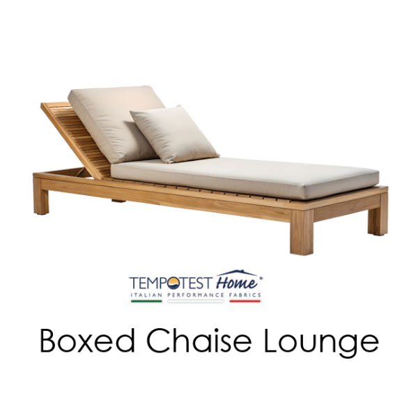 Picture of Boxed Chaise Cushions Tempotest Fabrics