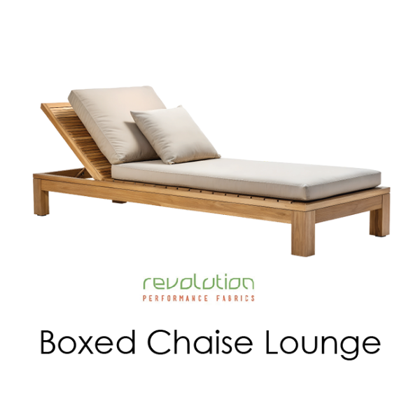 Picture of Boxed Chaise Cushions Revolution Fabrics 