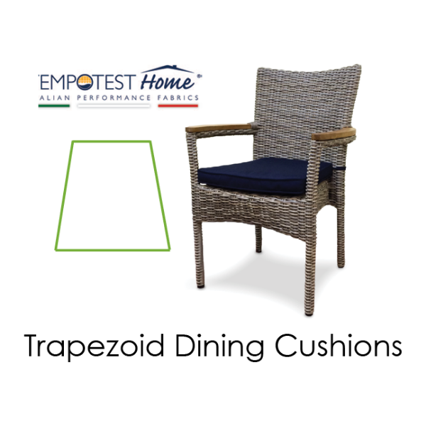 Picture of Trapezoid Seat Cushion Tempotest Fabrics