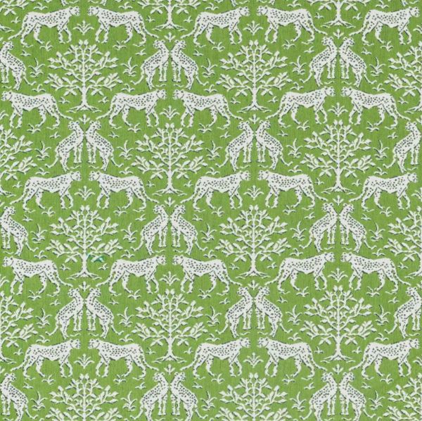 Sunbrella Jaipur Frame Chive outdoor fabric for patio furniture cushions and outdoor pillows