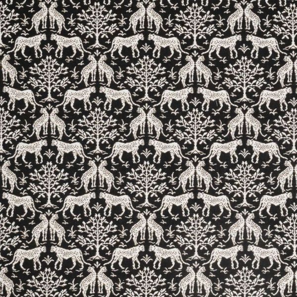 Sunbrella Jaipur Frame Onyx outdoor fabric for patio furniture cushions and outdoor pillows
