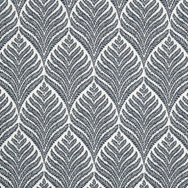 Sunbrella Linnaeus Indigo outdoor fabric for patio furniture cushions and outdoor pillows