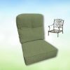 Sunbrella Canvas Fern Hanamint Replacement Cushions Club Chair | Estate Back