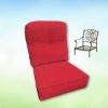Sunbrella Canvas Logo Red Hanamint Replacement Cushions Club Chair | Estate Back
