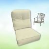 Sunbrella Canvas Natural Hanamint Replacement Cushions Club Chair | Estate Back