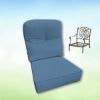 Sunbrella Canvas Sapphire Blue Hanamint Replacement Cushions Club Chair | Estate Back