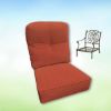 Sunbrella Canvas Brick Hanamint Replacement Cushions Club Chair | Estate Back