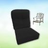 Sunbrella Canvas Black  Hanamint Replacement Cushions Club Chair | Estate Back