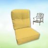 Sunbrella Canvas Buttercup Hanamint Replacement Cushions Club Chair | Estate Back