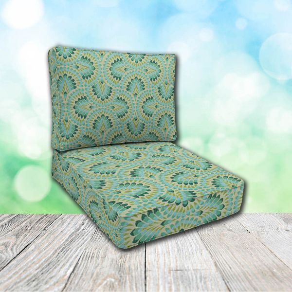 Cascadia Outdoor Cushions make custom outdoor patio furniture cushions for any style of patio furniture in Sunbrella Outdoor Fabrics