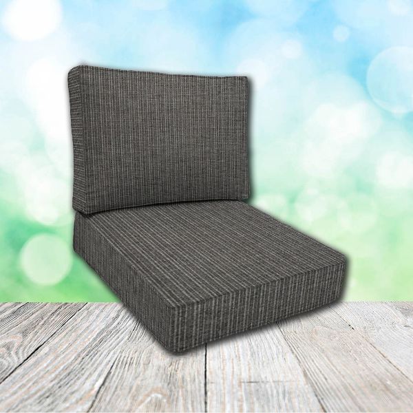 Cascadia Outdoor Cushions make custom outdoor patio furniture cushions for any style of patio furniture in Sunbrella Outdoor Fabrics