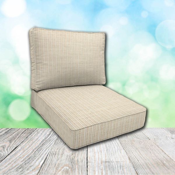 Cascadia Outdoor Cushions make custom outdoor patio furniture cushions for any style of patio furniture in Sunbrella Outdoor Fabrics